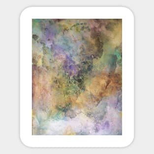 Abstract Watercolor Painting Sticker